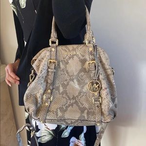 Michael Kors Snakeskin designer bag (SOLD)